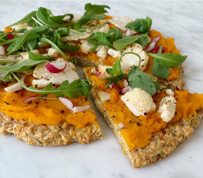Helle Detavernier: Havermout pompoen pizza