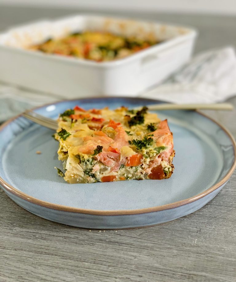 quiche koolhydraatarm gerookte zalm venkel