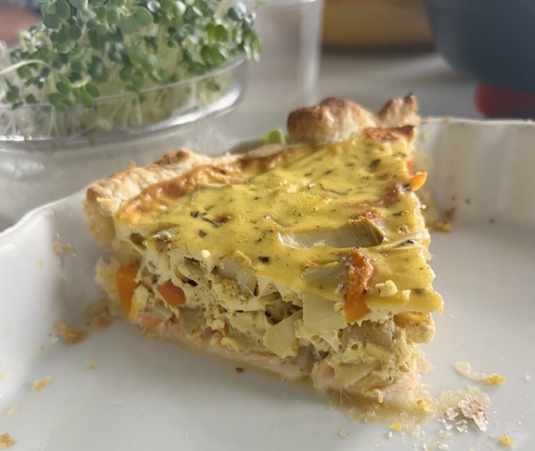 quiche gezond venkel zalm wortel